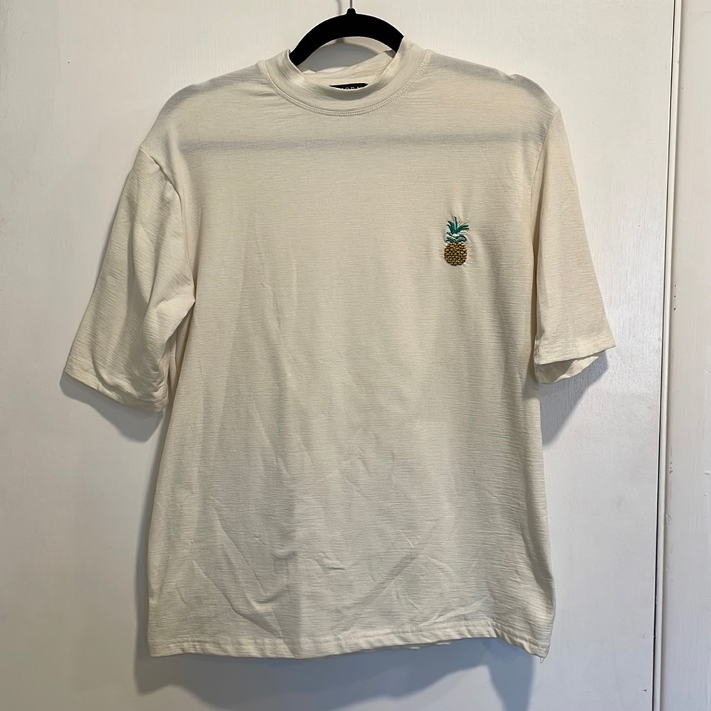 Lightweight mock neck top